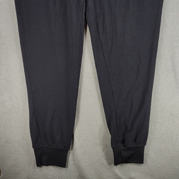 Z Supply The Wrap Front Jumpsuit S Women Black Jogger Jersey Knit Stretch Vneck - Picture 10 of 14